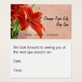 Orange Tiger Lily Nah Up Fotograf Ernennung (Vorne & Hinten)