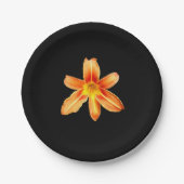 Orange Tiger Lily Paper Plate Pappteller (Vorderseite)