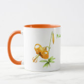Orange Tiger Lily Personalisiert Tasse (Links)