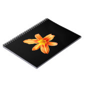 Orange Tiger Lily Spiral Notebook Notizblock (Linke Seite)