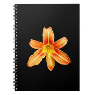 Orange Tiger Lily Spiral Notebook Notizblock
