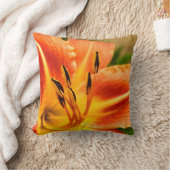 Orange Tiger Lily Throw Cushion Kissen (Decke)