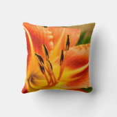 Orange Tiger Lily Throw Cushion Kissen (Rückseite)