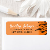 Orange Tiger oder Bengalische Rücksendeadressen-Au (Insitu)