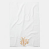 Orange Tiger Paw Geschirrtuch (Vertikal)