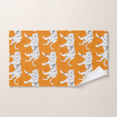 Orange Tiger Print Hand Handtuch (Handtuch)