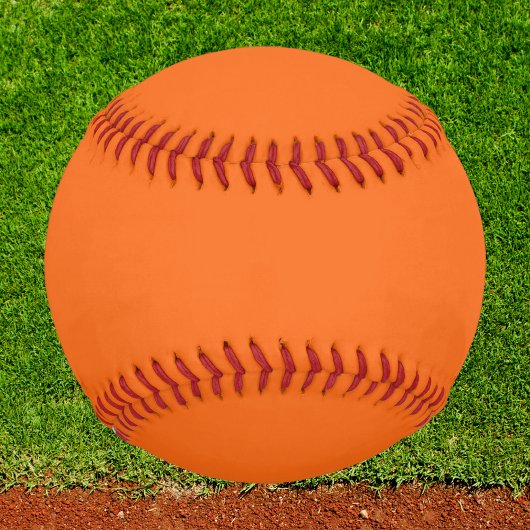 Orange Tiger Solid Color Baseball