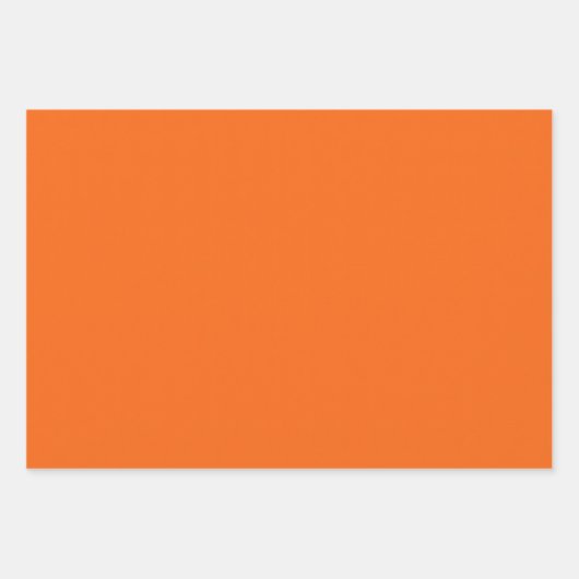 Orange Tiger Solid Color Geschenkpapier Set (Vorderseite 2)