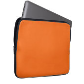 Orange Tiger Solid Color Laptopschutzhülle (Vorne Rechts)