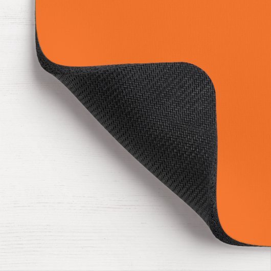 Orange Tiger Solid Color Mousepad (Ecke)