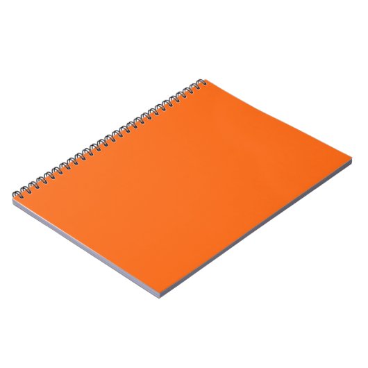 Orange Tiger Solid Color Notizblock (Linke Seite)