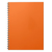 Orange Tiger Solid Color Notizblock (Vorderseite)
