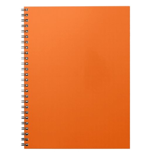 Orange Tiger Solid Color Notizblock (Vorderseite)