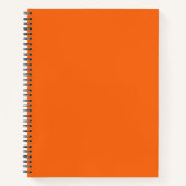 Orange Tiger Solid Color Notizblock (Vorderseite)