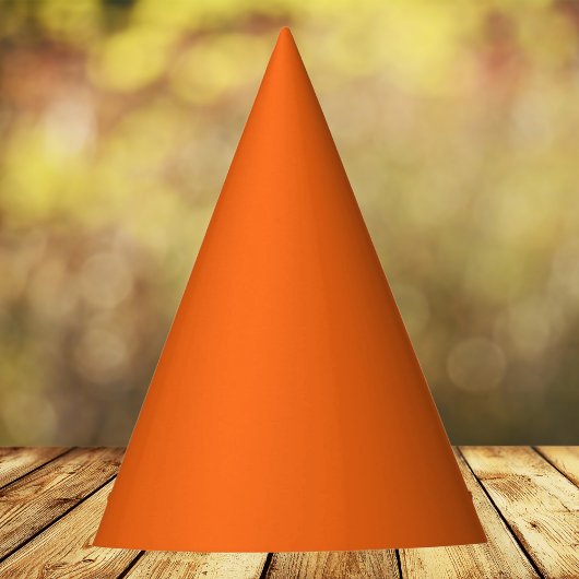 Orange Tiger Solid Color Partyhütchen