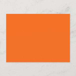 Orange Tiger Solid Color Postkarte