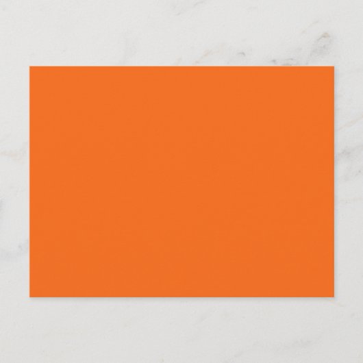 Orange Tiger Solid Color Postkarte (Vorderseite)