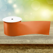 Orange Tiger Solid Color Satinband