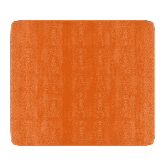 Orange Tiger Solid Color Schneidebrett (Vorderseite)