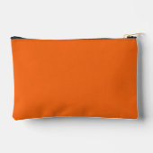 Orange Tiger Solid Color Zubehörtasche (Rückseite)