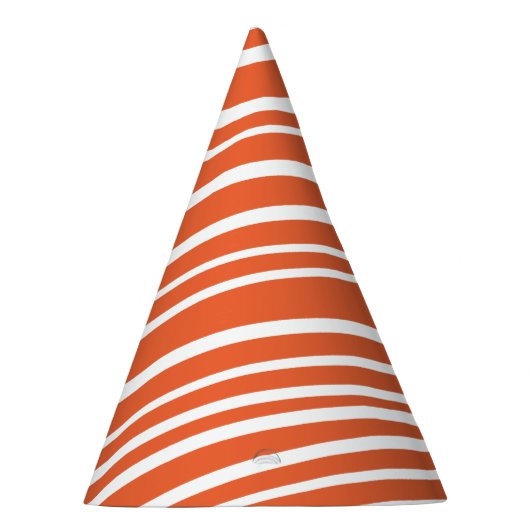 Orange Tiger-Streifen Partyhütchen (Rechts)