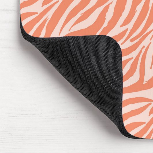 Orange Tiger Stripes Tiermuster Mousepad (Ecke)