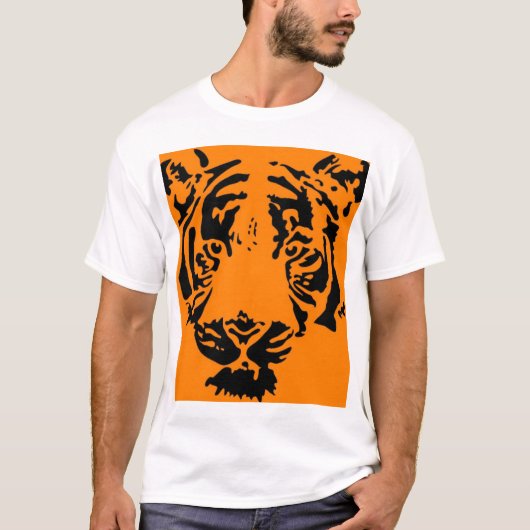 orange Tiger T-Shirt (Vorderseite)