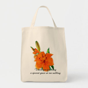 Orange Tigerliengarten Blume Vielen Dank Tragetasche