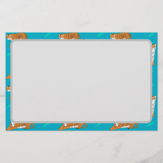 Orange Tigers Briefpapier