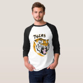 Orange Tigers Jersey mit Teamname T-Shirt (Vorne ganz)