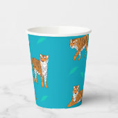 Orange Tigers Pappbecher (Links)