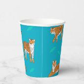 Orange Tigers Pappbecher (Rechts)