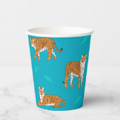 Orange Tigers Pappbecher (Vorderseite)