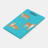 Orange Tigers Post-it Klebezettel (angewinkelt)