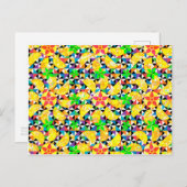 Orange Time Postkarte (Vorne/Hinten)