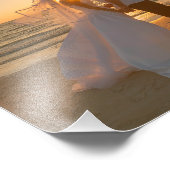 Orange Tinted Wedding 8"x8" Fotodruck (Ecke)