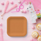 Orange Tiny Polka Dot Texture (Dark) g9 Pappteller (Party)