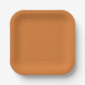 Orange Tiny Polka Dot Texture (Dark) g9 Pappteller (Vorderseite)