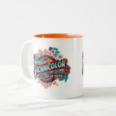 Orange TMH Zweifarbige Tasse (Vorderseite Links)