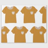 Orange Top Geschenkpapier (Flach)