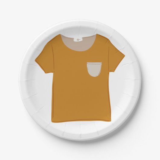 Orange Top Pappteller (Vorderseite)