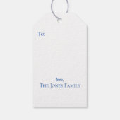 Orange Topiary Tree, Chinoiserie Custom Geschenkanhänger (Rückseite)