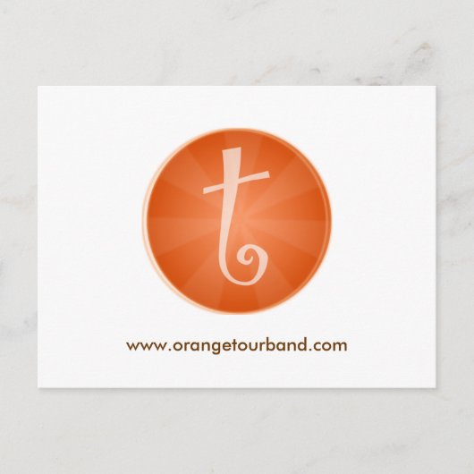 Orange Tour Postkarte (Vorderseite)