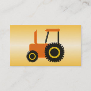 Orange Tractor Bauer Visitenkarte