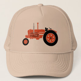 Orange Tractor Hat Truckerkappe