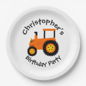 Orange Tractor Paper Teller (Vorderseite)