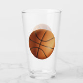 Orange Traditioneller Basketball, Glas (Rückseite)