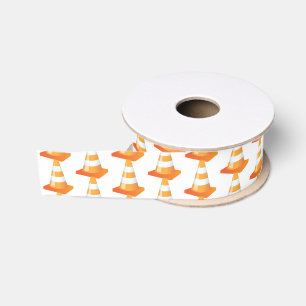 Orange Traffic Cones für Bauarbeiter Builder Ripsband