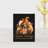 Orange tragen bei Multipler Sklerose Karte (Gelbe Blume)