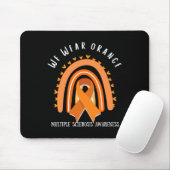 Orange tragen bei Multipler Sklerose Mousepad (Mit Mouse)